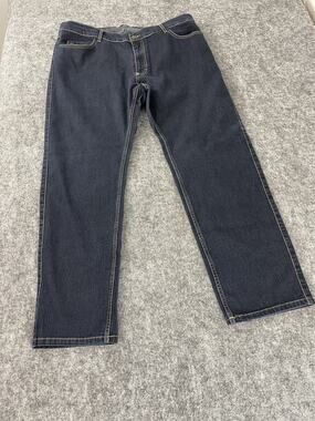 Kai Jeans Mens 40x30 Denim Pants Straight Leg Texas Dark Wash Indigo N325